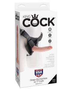 King Cock Strap-On Rakmed koos 7'' Dildoga