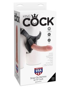 King Cock Strap-On Rakmed koos 8'' Dildoga