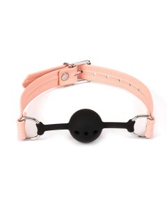 Pink Organosilicon Ball Gag