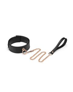 Black Organosilicon Collar with Leash